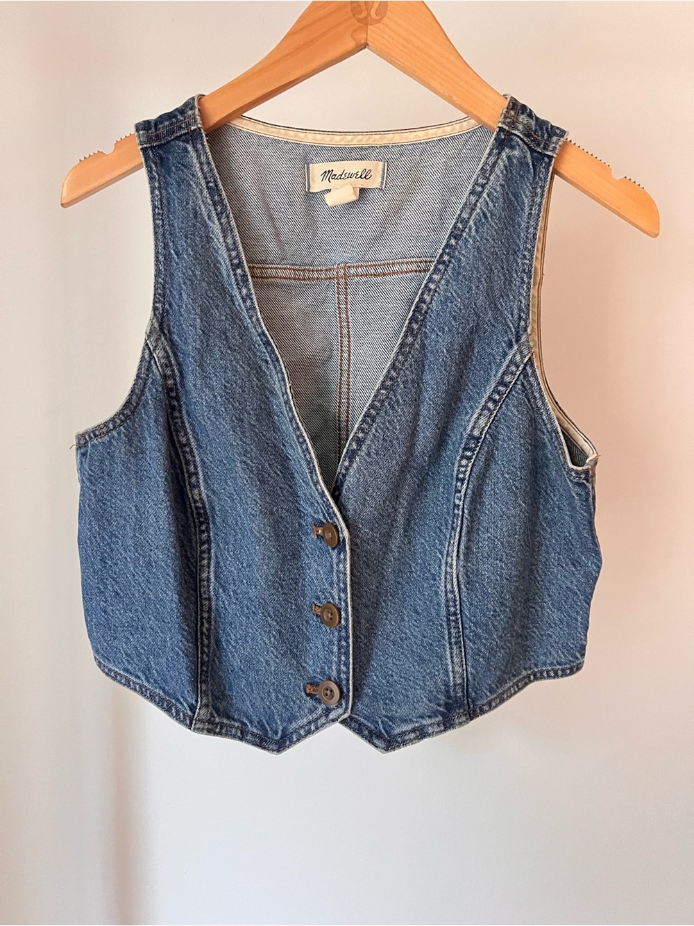 Madewell Denim Button Vest